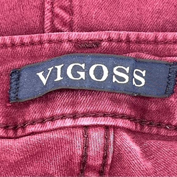 Vigoss Burgundy Edie Super Skinny Classic Fit Jeans Size 14 Women’s - Picture 2 of 8